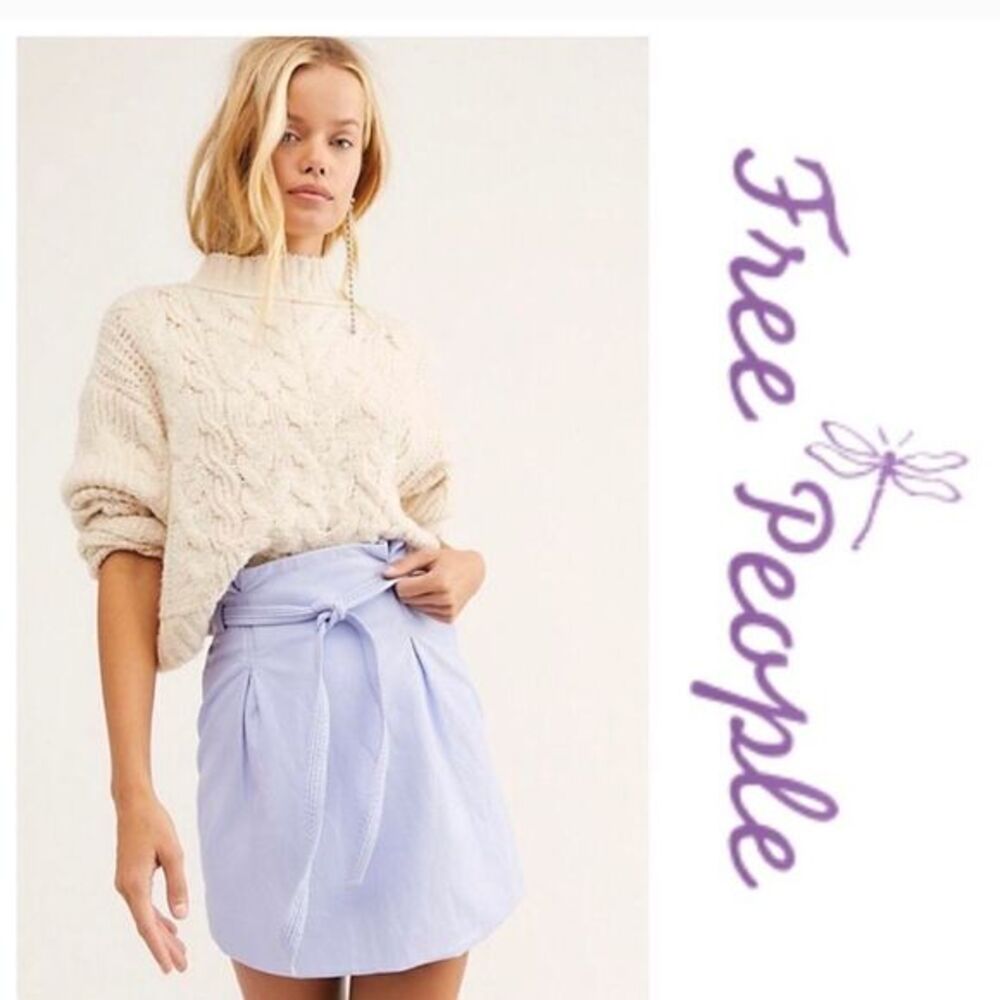 FREE PEOPLE Purple Lavender Payton Paperbag Y2K Skirt